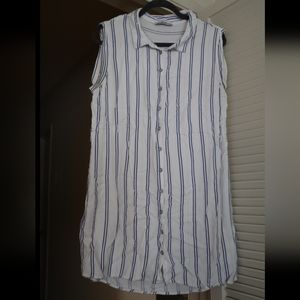 COTTON ON | Pinstripe Dress| Button Up